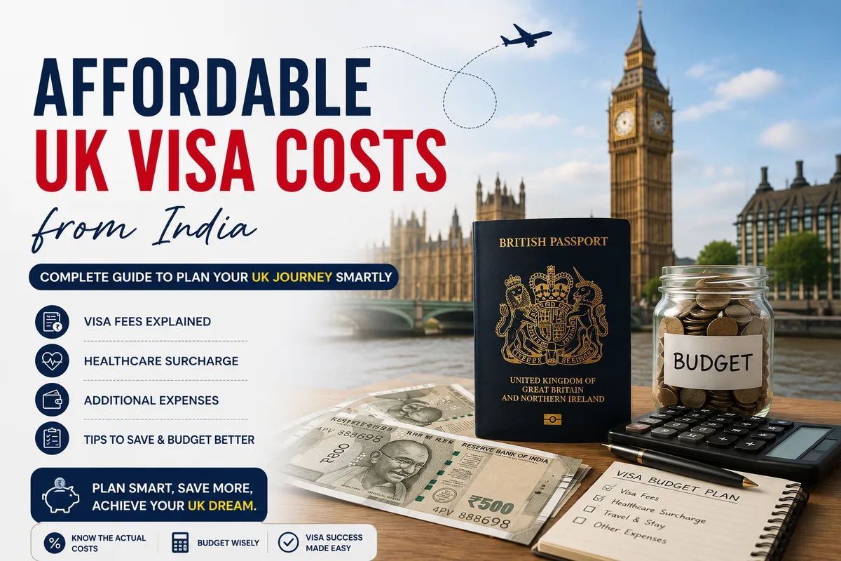 Affordable UK Visa Costs from India cover