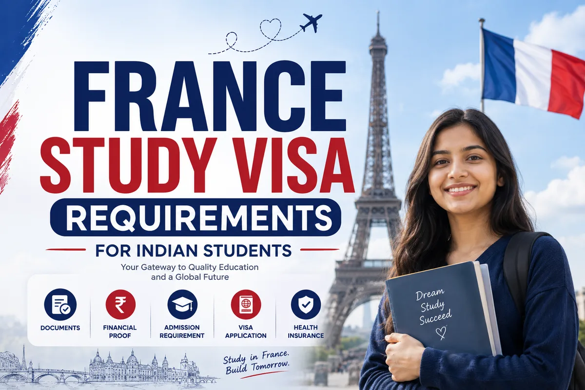 France Study Visa Requirements for Indian Students cover