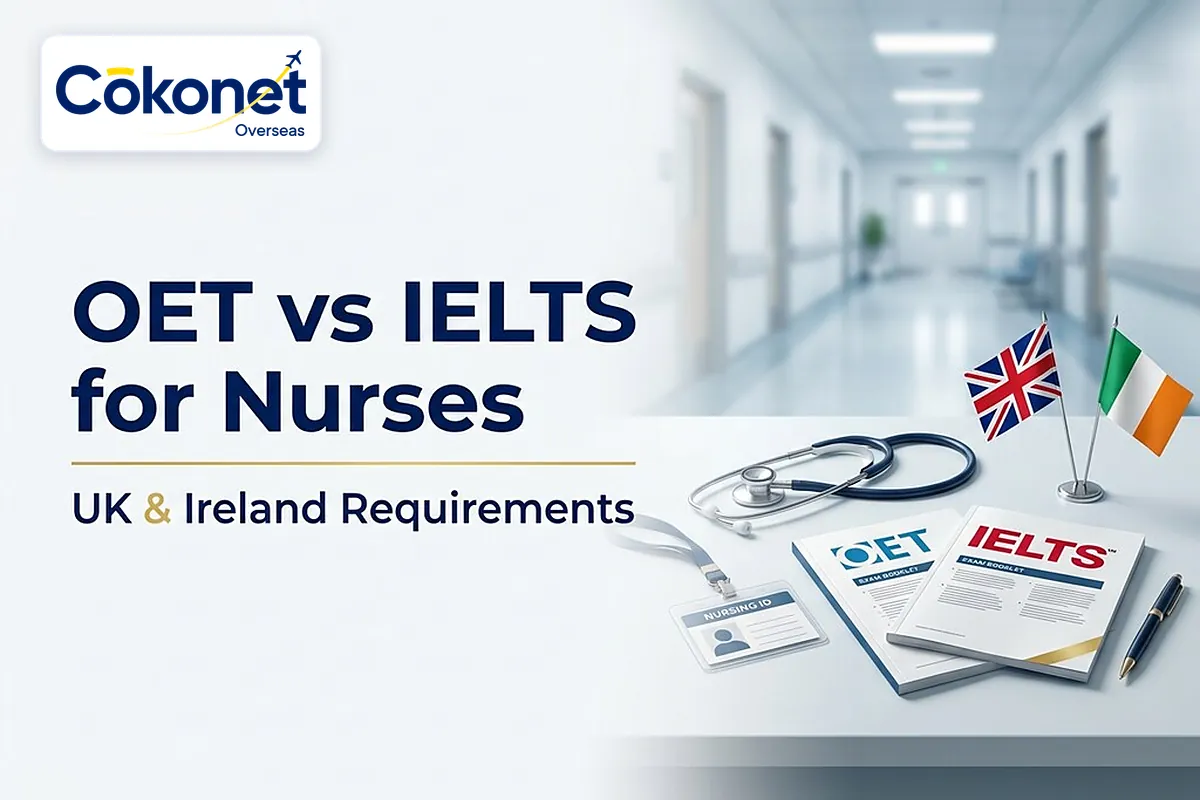 OET vs IELTS for Nurses: UK & Ireland Requirements (2027) cover