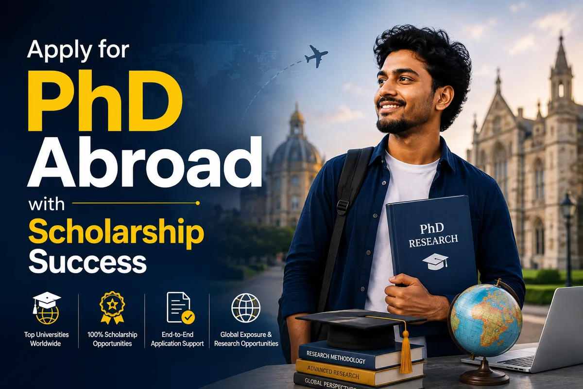 Apply for a PhD Abroad with Scholarship Success cover